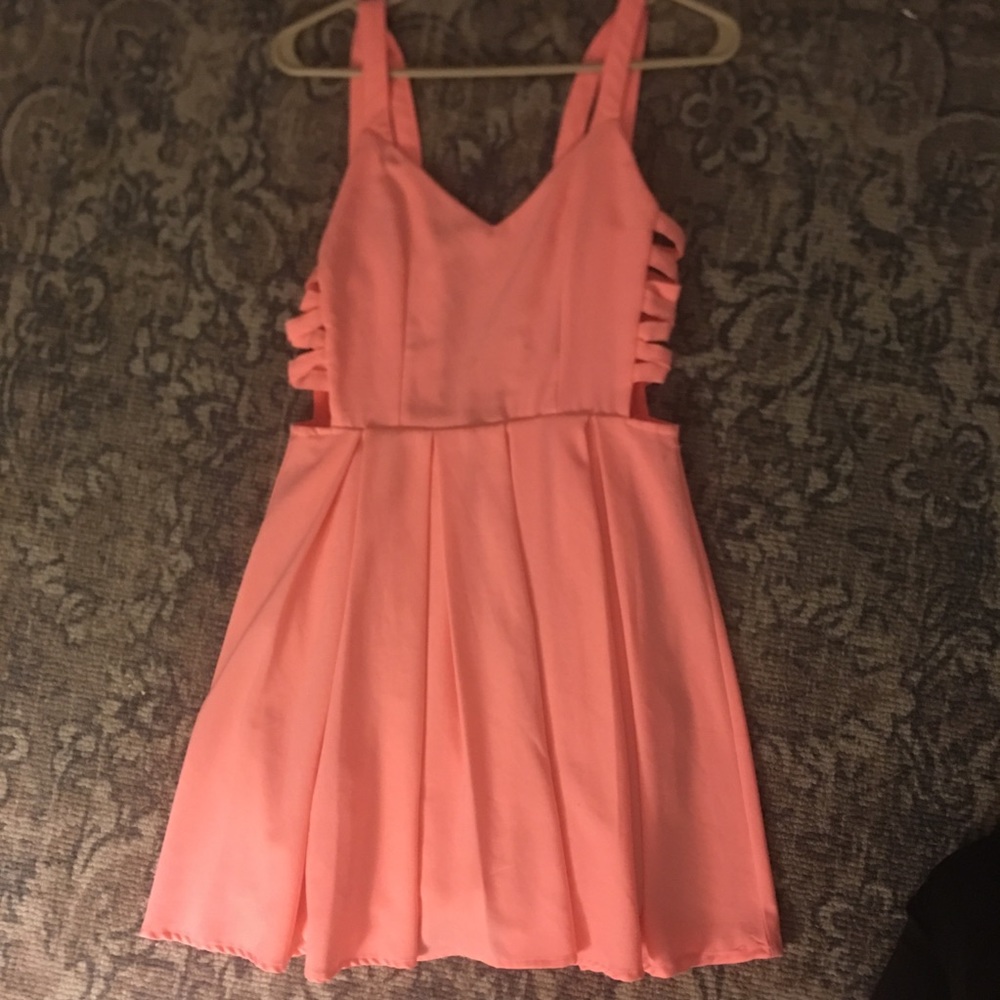 Coral Windsor cut out dress 2